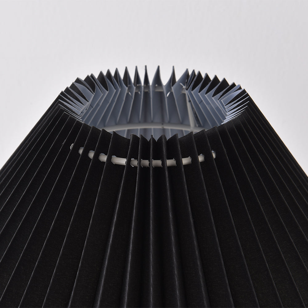 Manion LED Cone Lamp Base Table Lamp Modern Pleated Bedside Light