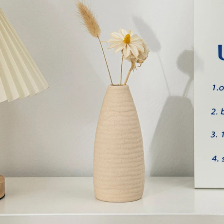 Nordic Ceramic Frosted Vase for Tabletop Flowers and Decor
