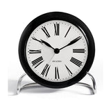 Arne Jacobsen Roman Table Alarm Clock with Quartz Snooze Light
