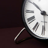Arne Jacobsen Roman Table Alarm Clock with Quartz Snooze Light