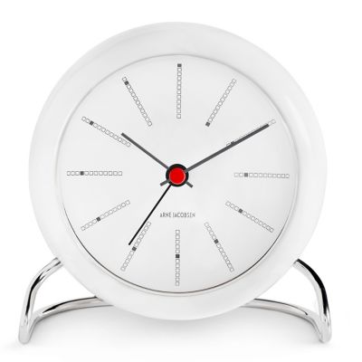 Arne Jacobsen Bankers Table Clock Mid-Century Modern Alarm Clock