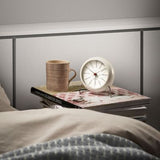 Arne Jacobsen Bankers Table Clock Mid-Century Modern Alarm Clock