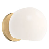 Willow Wall Sconce Brushed Gold with Clear Glass Shade