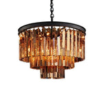 Aeryvon Vintage Luxury Crystal Chandelier Elegant Pendant Fixture