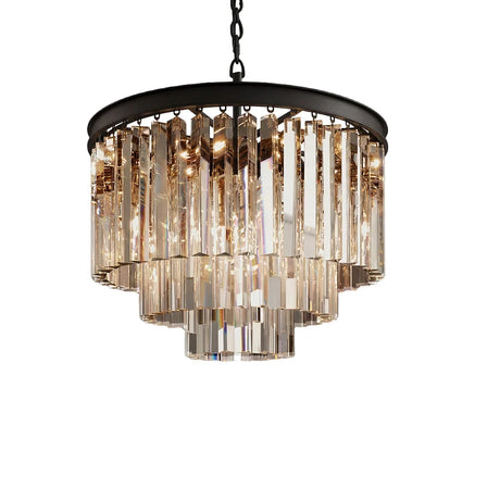 Aeryvon Vintage Luxury Crystal Chandelier Elegant Pendant Fixture