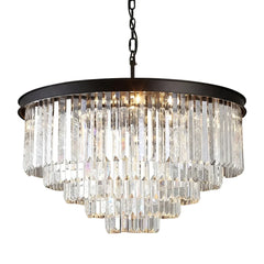 Aeryvon Vintage Luxury Crystal Chandelier Elegant Pendant Fixture