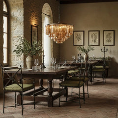 Aeryvon Vintage Luxury Crystal Chandelier Elegant Pendant Fixture