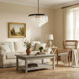 Aeryvon Vintage Luxury Crystal Chandelier Elegant Pendant Fixture