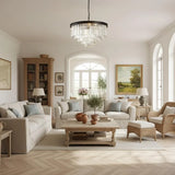 Aeryvon Vintage Luxury Crystal Chandelier Elegant Pendant Fixture