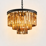 Aeryvon Vintage Luxury Crystal Chandelier Elegant Pendant Fixture