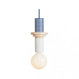 Alvar Multicolor Geometric Wood Pendant Light Modern Fixture