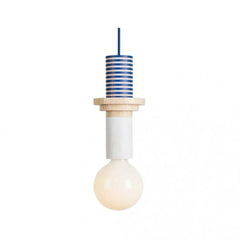 Alvar Multicolor Geometric Wood Pendant Light Modern Fixture