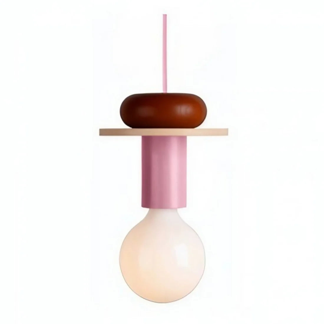 Alvar Multicolor Geometric Wood Pendant Light Modern Fixture