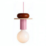 Alvar Multicolor Geometric Wood Pendant Light Modern Fixture