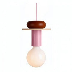 Alvar Multicolor Geometric Wood Pendant Light Modern Fixture
