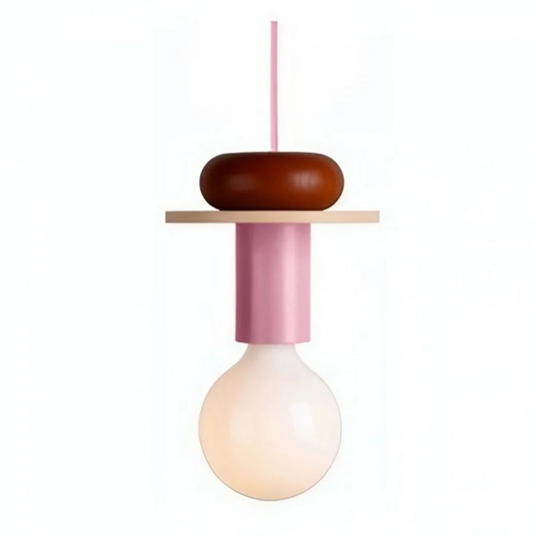 Alvar Multicolor Geometric Wood Pendant Light Modern Fixture
