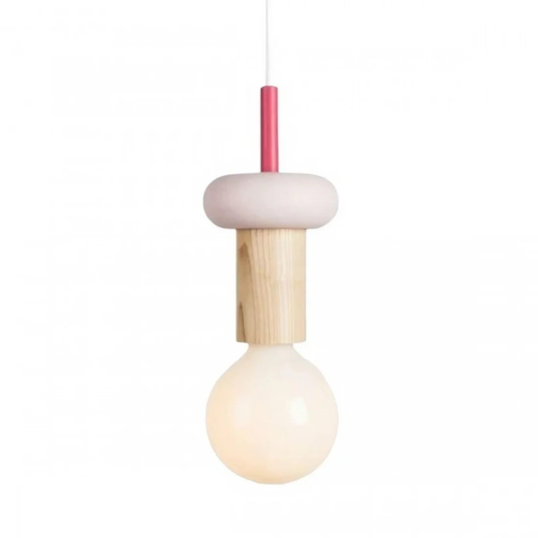 Alvar Multicolor Geometric Wood Pendant Light Modern Fixture