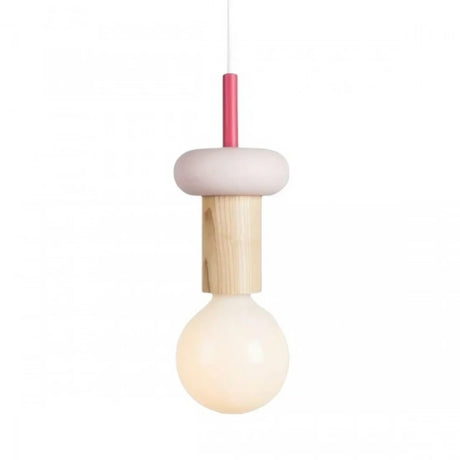 Alvar Multicolor Geometric Wood Pendant Light Modern Fixture