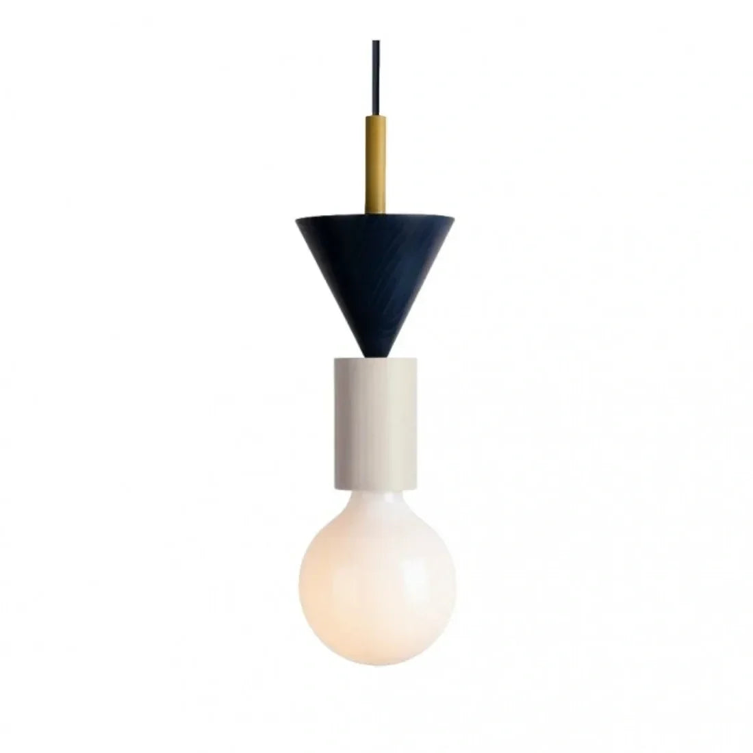 Alvar Multicolor Geometric Wood Pendant Light Modern Fixture