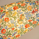 Vintage Anna Floral Table Lamp Wood Fabric 1-Light