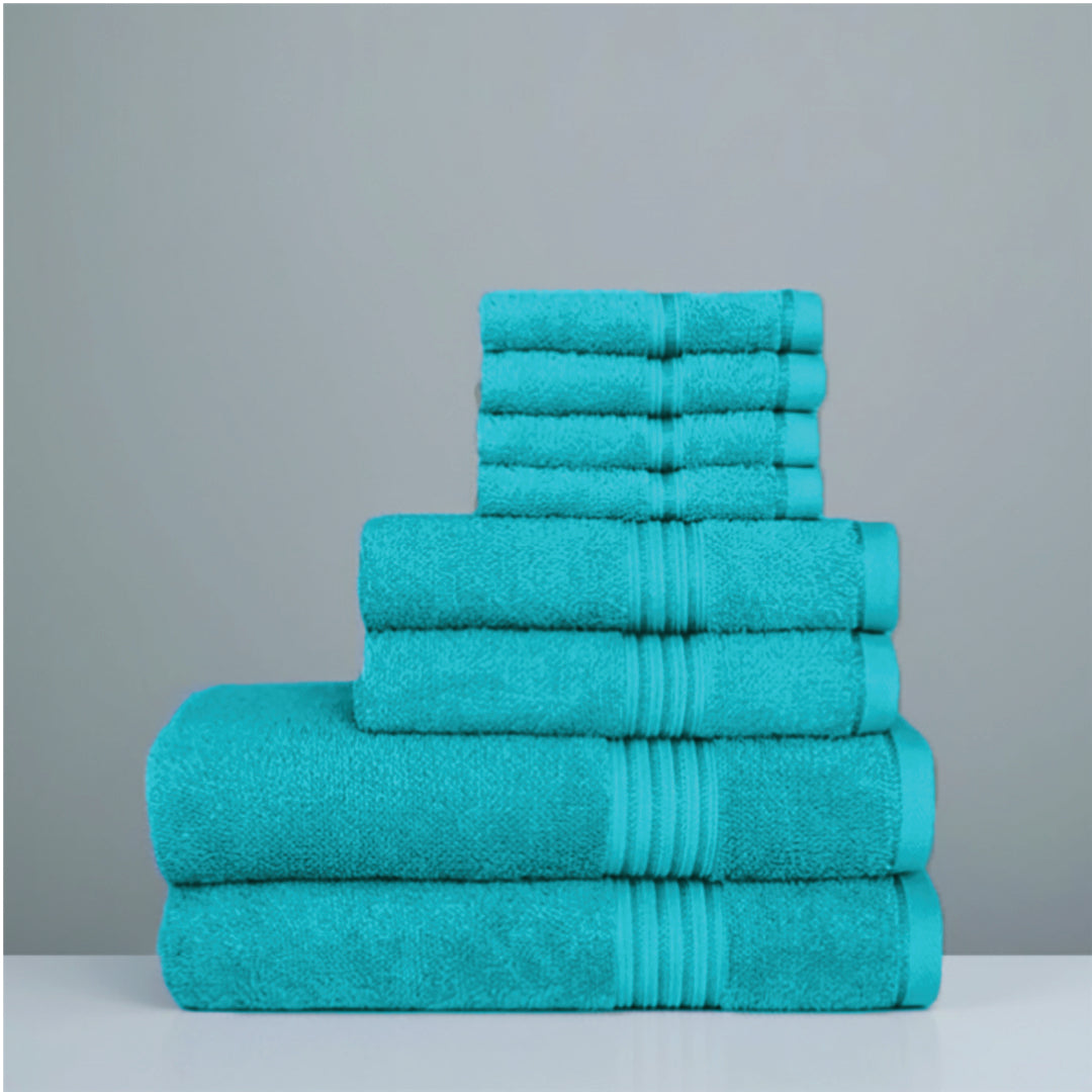Premium Bath Towel Sets – 100% Egyptian Cotton, 550 GSM, 4 and 8-Piece Sets