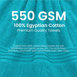 Premium Bath Towel Sets – 100% Egyptian Cotton, 550 GSM, 4 and 8-Piece Sets