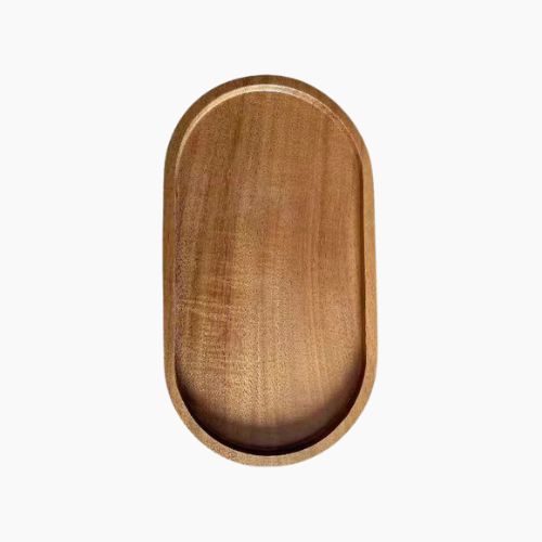 Tableware Solid Wood Food Tray Round Rectangle Dessert Plate Japanese-style Wooden Snack Fruit Tea Saucer Pallet Bread Board