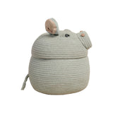 Handmade Eco-Friendly Henry Hippo Cotton Storage Basket for Kids
