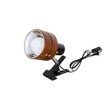 Japanese Style Table Lamp Wood Iron Acrylic Round Clip E26