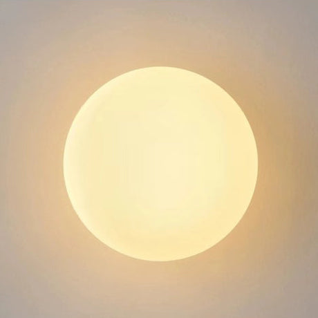 Modern Minimalist Orb Glass Wall Sconce Lamp 1-Light
