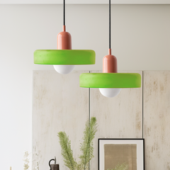 Lampsmodern-UK Bauhaus Glass LED Pendant Light Adjustable Cord 9.8in×7.1in