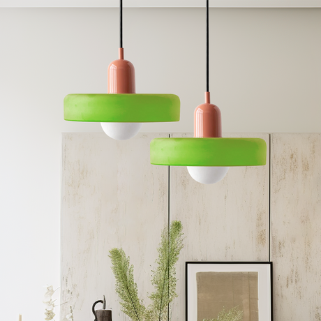 Lampsmodern-UK Bauhaus Glass LED Pendant Light Adjustable Cord 9.8in×7.1in