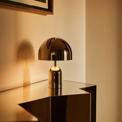 Modern Minimalist Brulee Portable LED Table Lamp Metal 1-Light