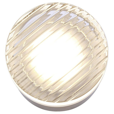 Canarm Benni Ribbed LED Wall Flushmount Light Fixture, Brushed Nickel Finish