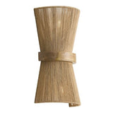 Maya Wall Sconce Hand-Woven Jute with Mango Wood & Brass