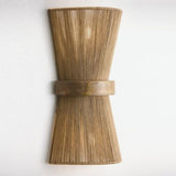 Maya Wall Sconce Hand-Woven Jute with Mango Wood & Brass