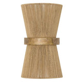 Maya Wall Sconce Hand-Woven Jute with Mango Wood & Brass