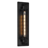 Kiera Industrial Cage Wall Sconce in Black by CWI Lighting