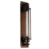 Kiera Industrial Cage Wall Sconce in Black by CWI Lighting