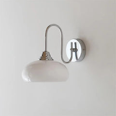 Calypso Bauhaus Curved Glass Wall Lamp Modern Sconce