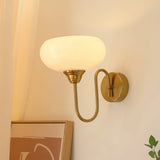 Calypso Bauhaus Curved Glass Wall Lamp Modern Sconce