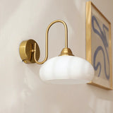 Calypso Bauhaus Curved Glass Wall Lamp Modern Sconce