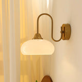 Calypso Bauhaus Curved Glass Wall Lamp Modern Sconce