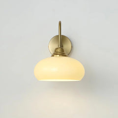 Calypso Bauhaus Curved Glass Wall Lamp Modern Sconce