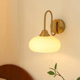 Calypso Bauhaus Curved Glass Wall Lamp Modern Sconce