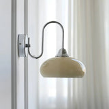 Calypso Bauhaus Curved Glass Wall Lamp Modern Sconce