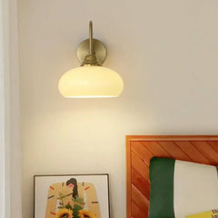 Calypso Bauhaus Curved Glass Wall Lamp Modern Sconce