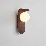 Modern Minimalist Frosted Glass Wall Sconce Metal