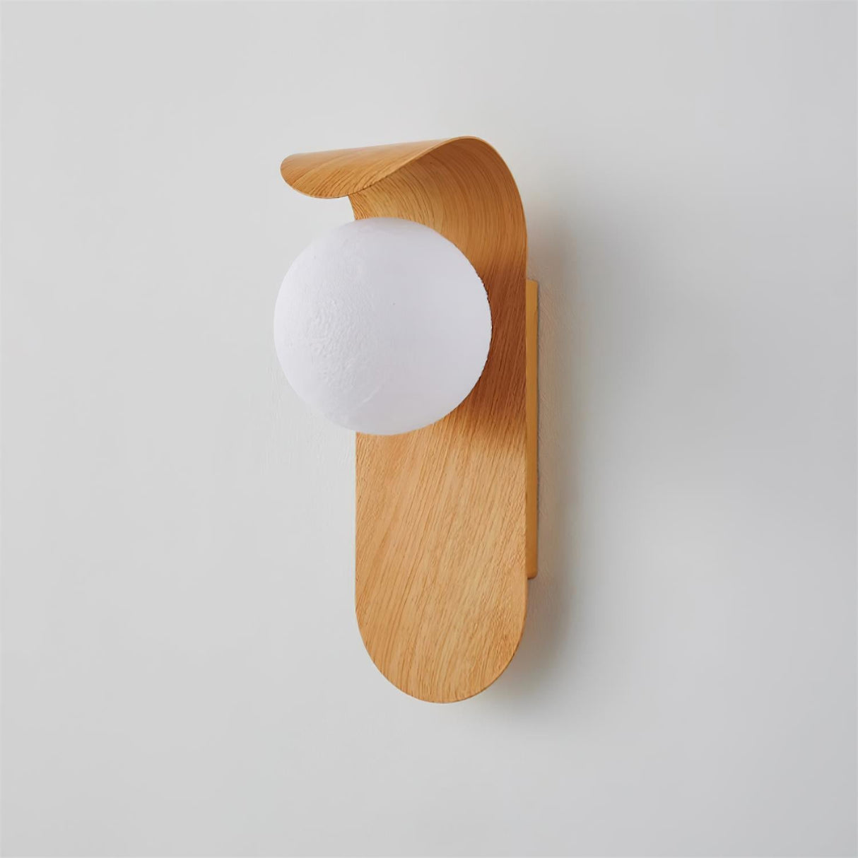 Modern Minimalist Frosted Glass Wall Sconce Metal