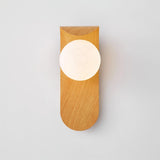 Modern Minimalist Frosted Glass Wall Sconce Metal
